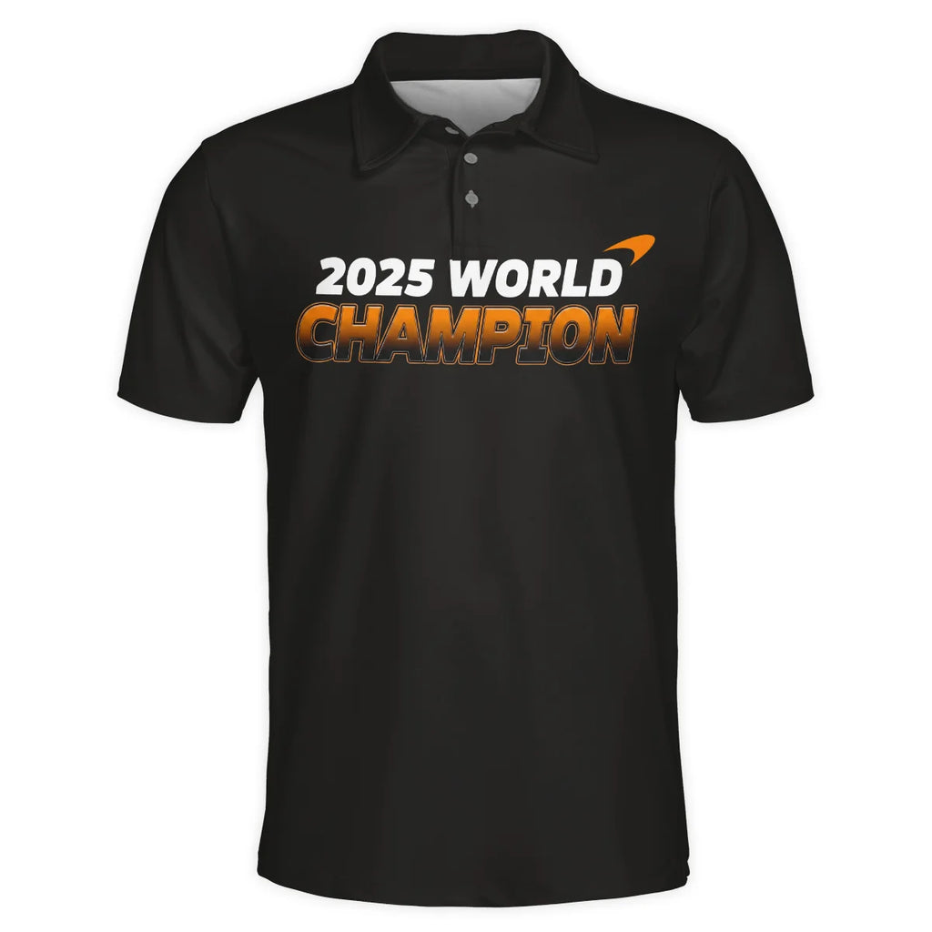 2025 Lando Norris 4 World Champion McLaren F1 Team Polo Shirt BLNRWDCA8PL