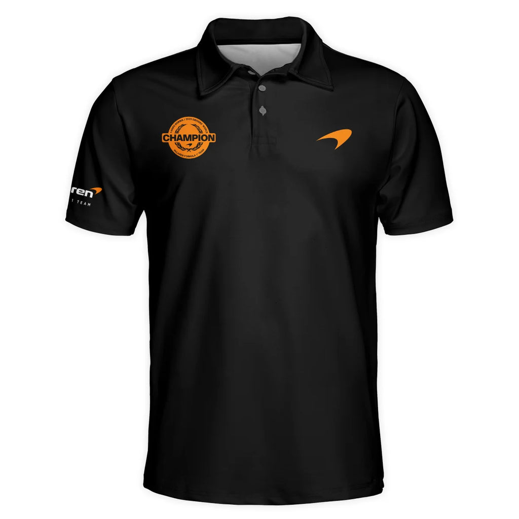 Lando Norris 2025 Drivers’ World Champion McLaren F1 Team Polo Shirt BLVALN051225A3PL