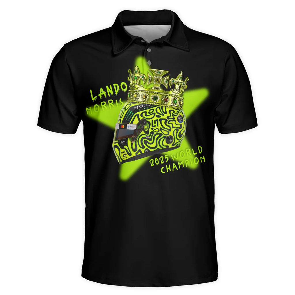 Lando Norris Crown World Champion Polo Shirt BLVALN051225A6PL