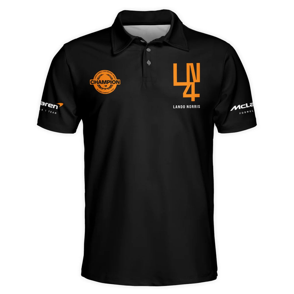 Lando Norris LN4 World Champion McLaren F1 Team Polo Shirt BLVALN051225A8PL