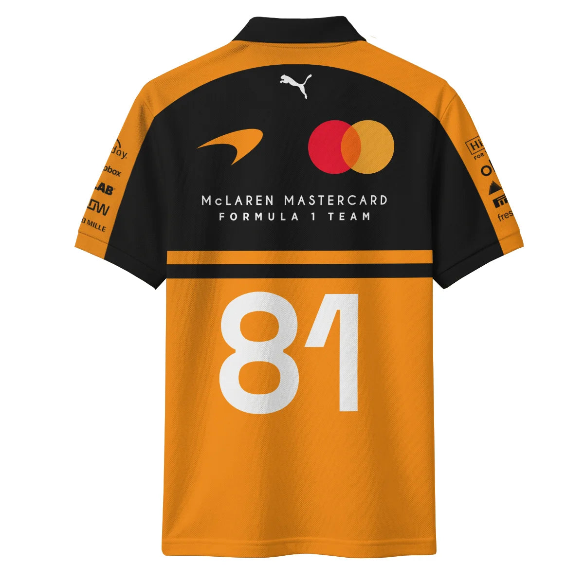 2026 Oscar Piastri 81 McLaren F1 Teamwear Polo Shirt BLOP25326A1PL - Orange