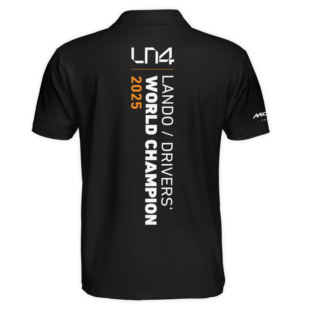 Lando Norris 2025 Drivers’ World Champion McLaren F1 Team Polo Shirt BLVALN051225A3PL