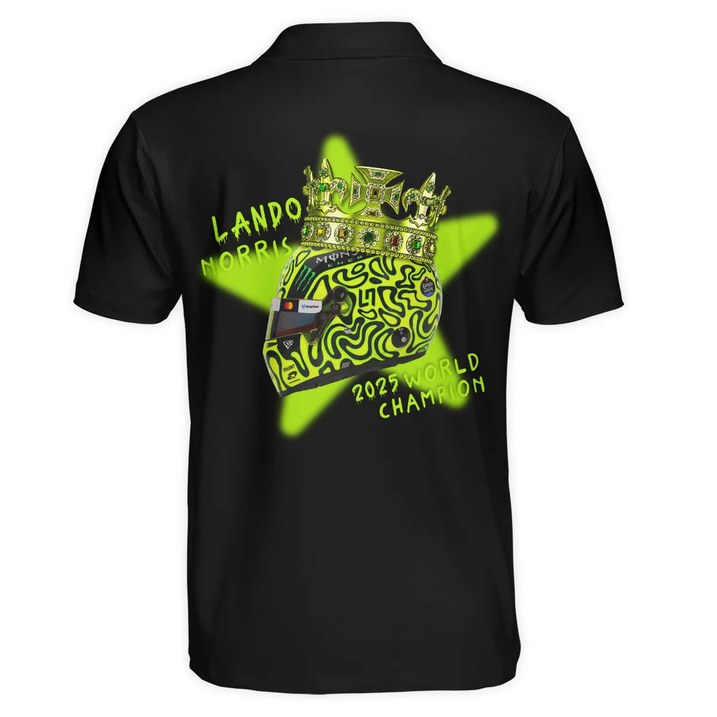 Lando Norris Crown World Champion Polo Shirt BLVALN051225A6PL