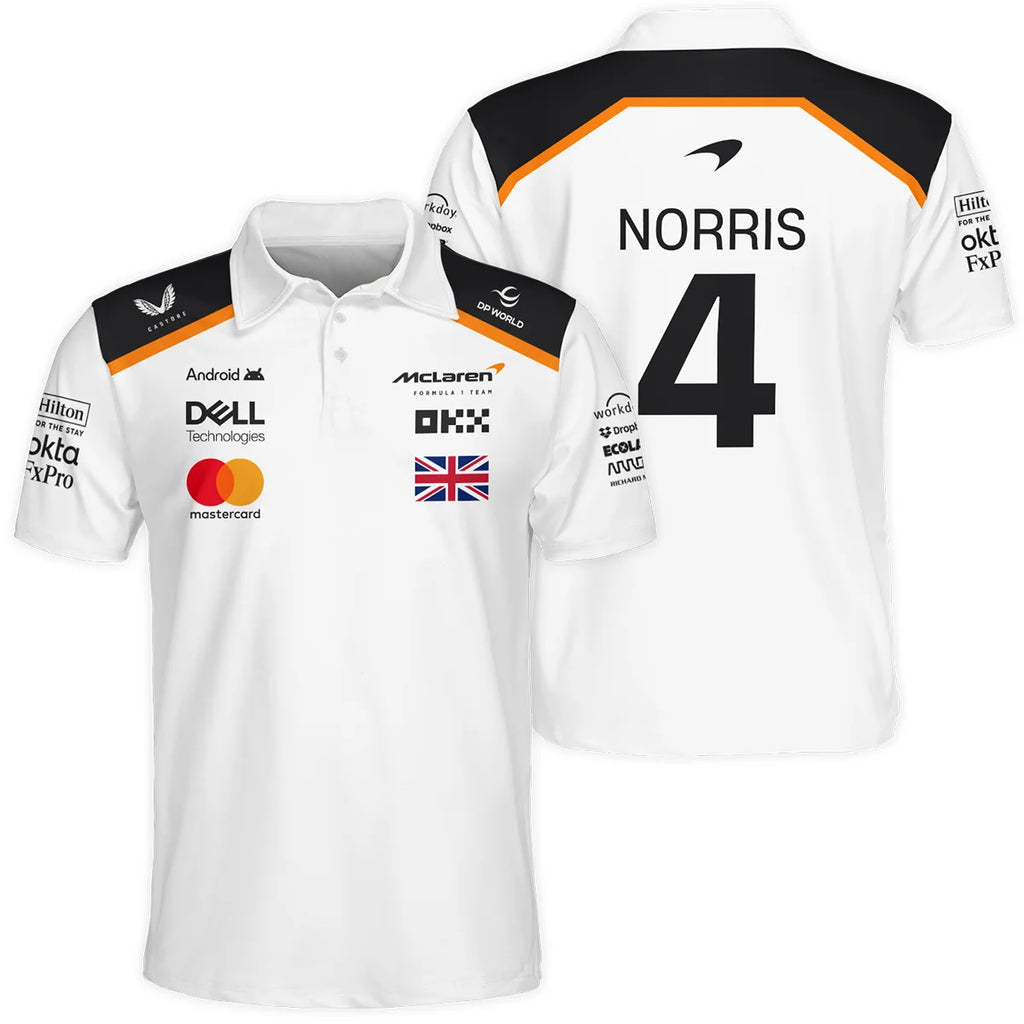 Lando Norris LN4 McLaren F1 Exclusive Polo Shirt BLF19625A1PL