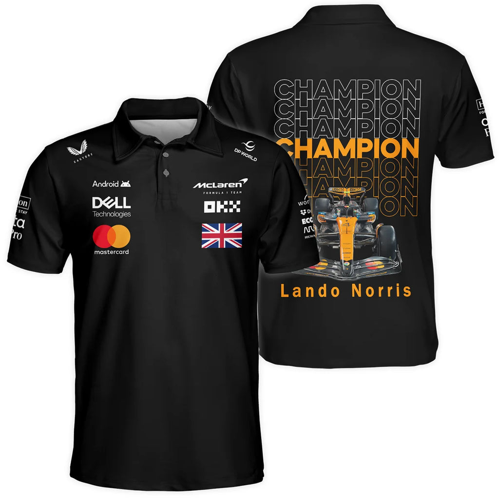Champion 2025 Lando Norris McLaren F1 Team Polo Shirt BLVALN051225A1PL