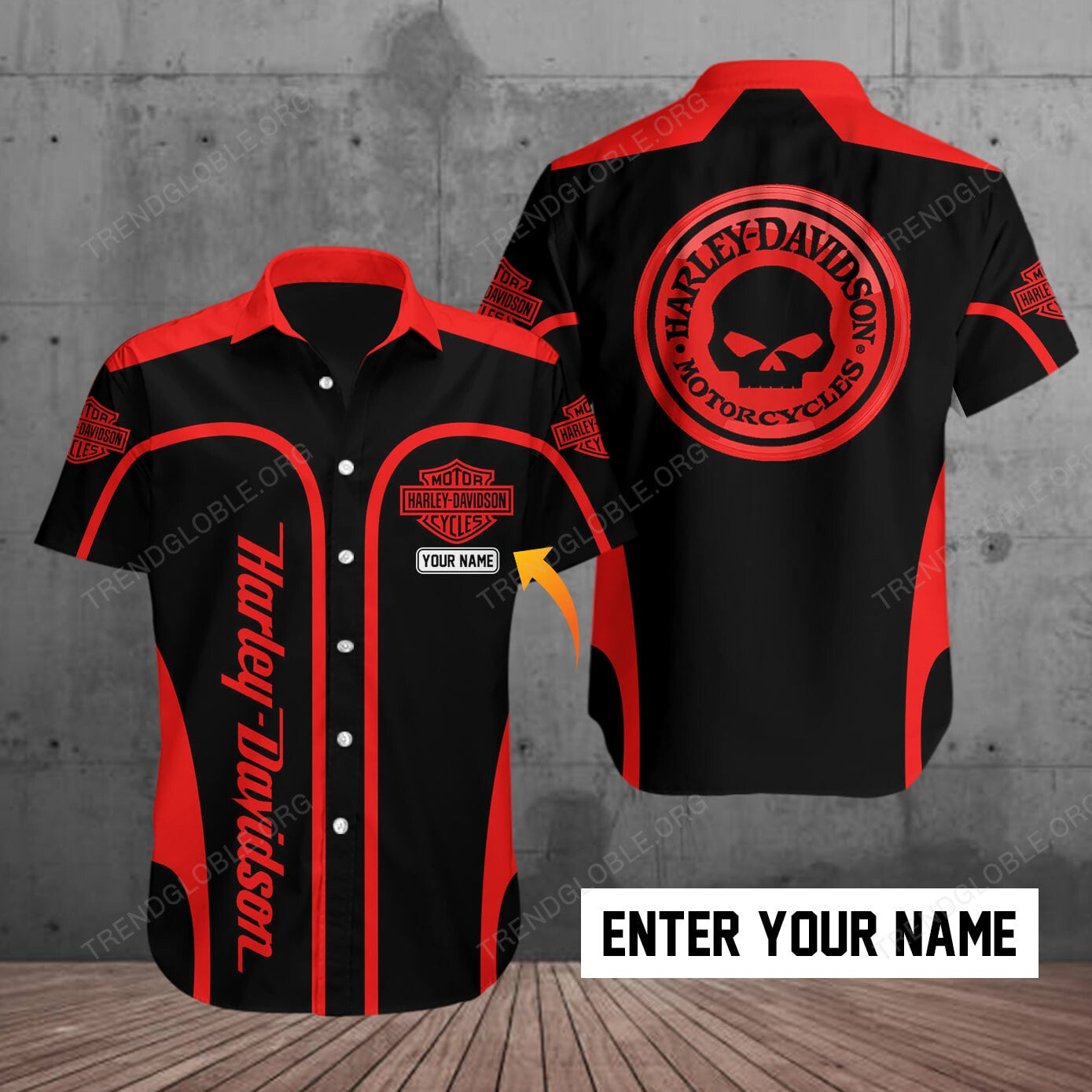 HLD Short Sleeve Shirts Custom Name T46