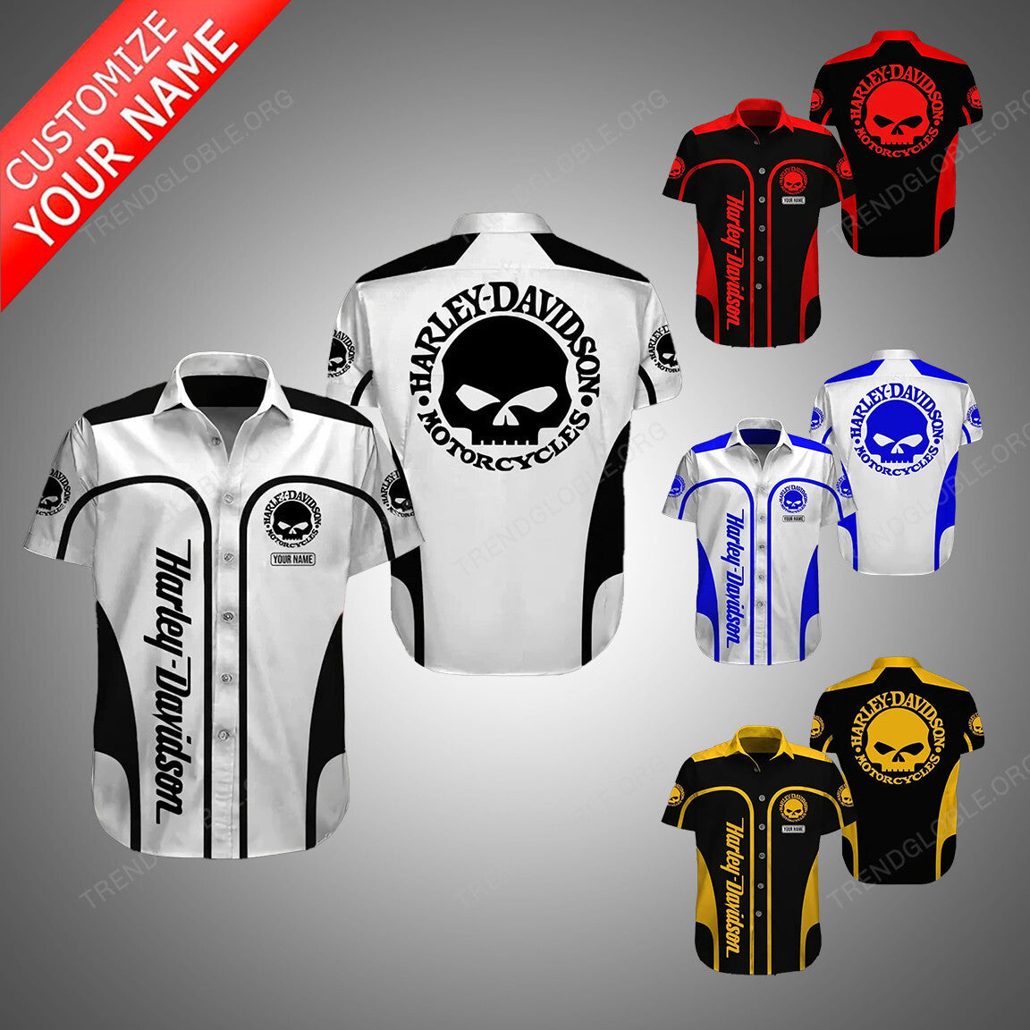 HLD Short Sleeve Shirts Custom Name T6-1
