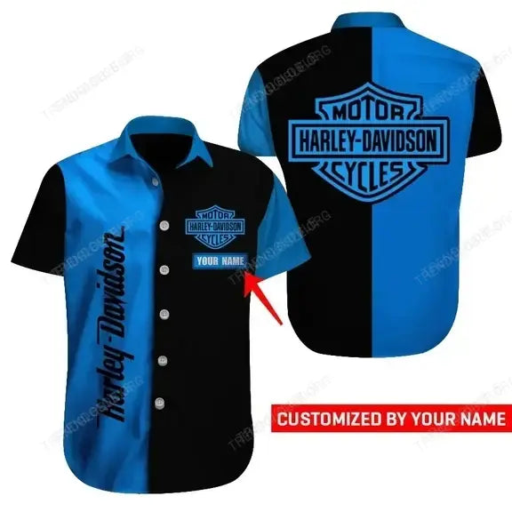 HD Short Sleeve Shirts Custom Name D1