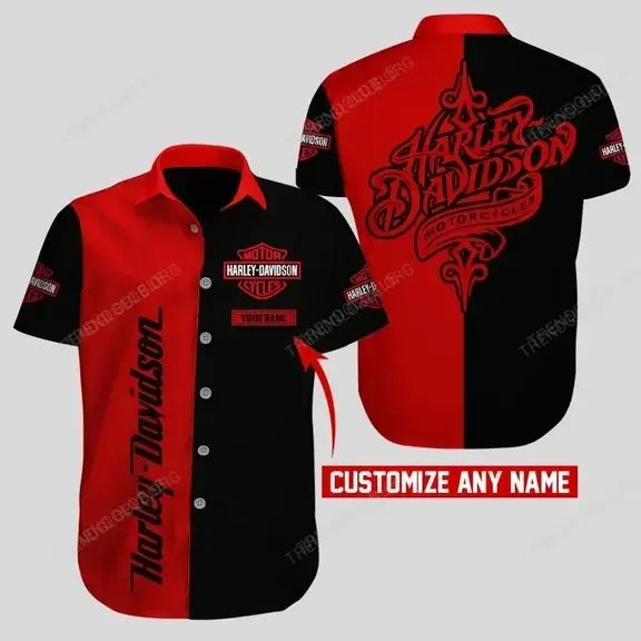 HD Short Sleeve Shirts Custom Name D2