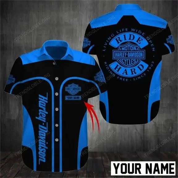 HD Short Sleeve Shirts Custom Name D32
