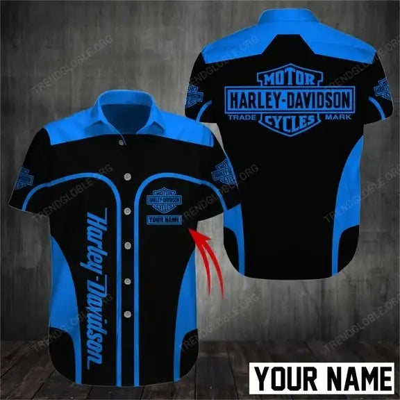 HD Short Sleeve Shirts Custom Name D35
