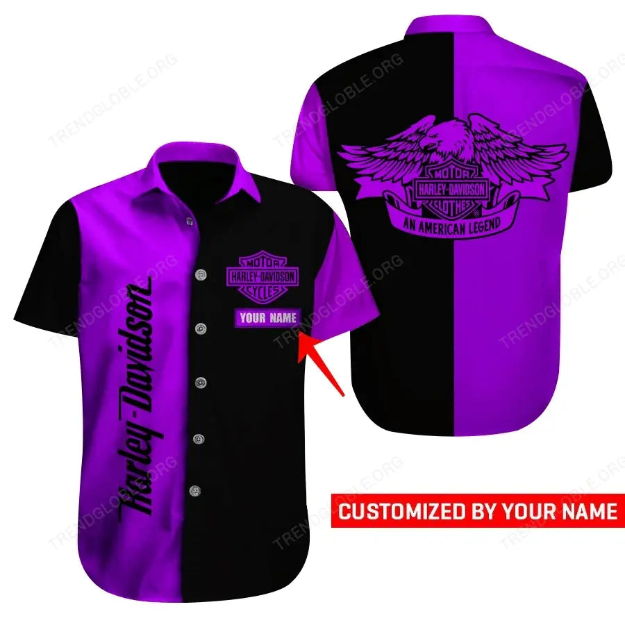 HLD Short Sleeve Shirts Custom Name T13