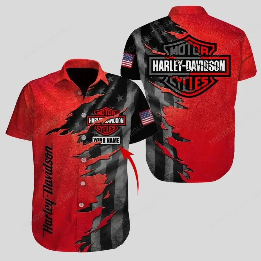HLD Short Sleeve Shirts Custom Name T28