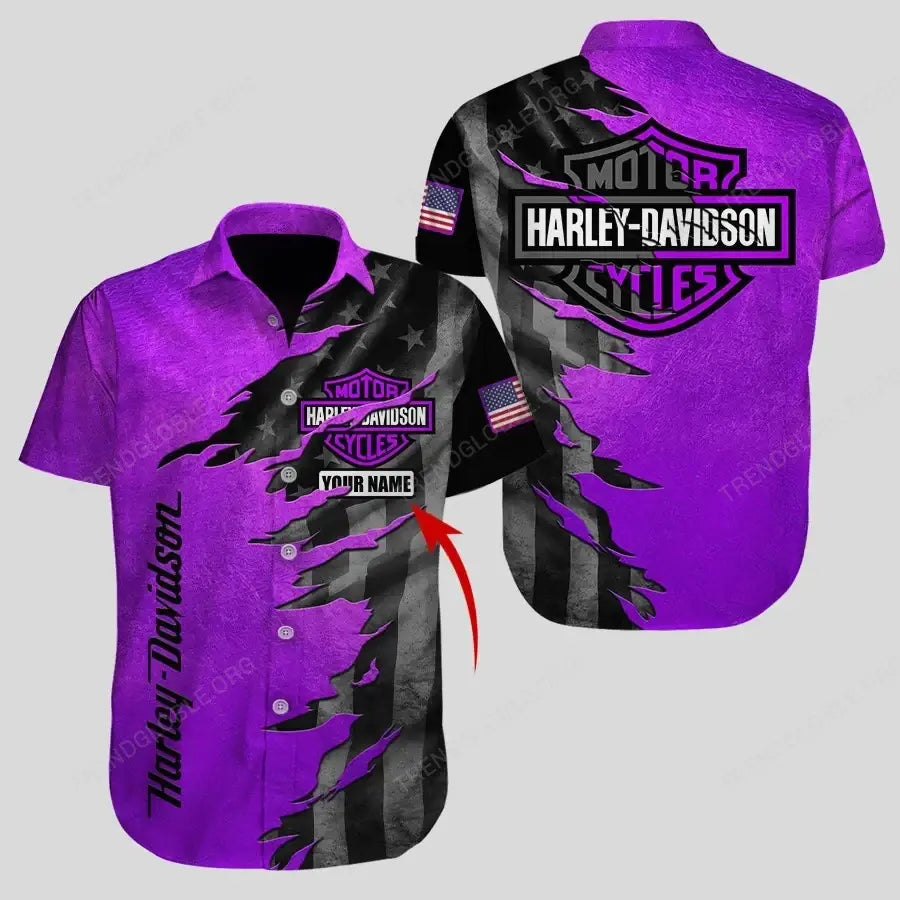 HLD Short Sleeve Shirts Custom Name T28