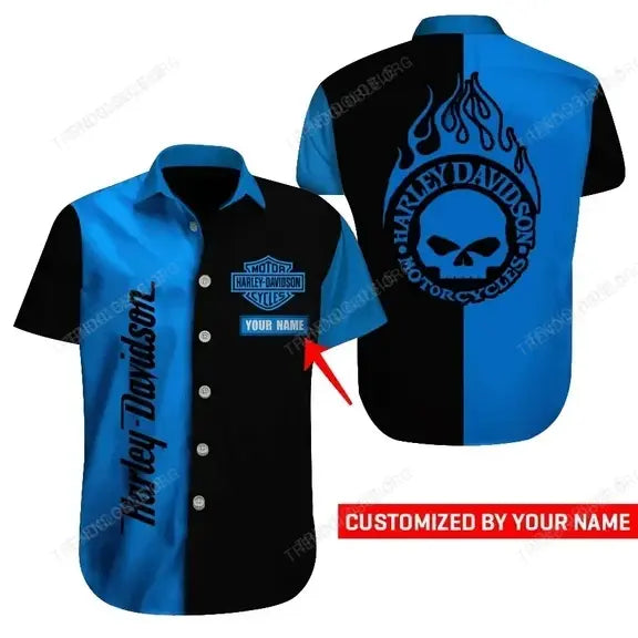 HD Short Sleeve Shirts Custom Name D4