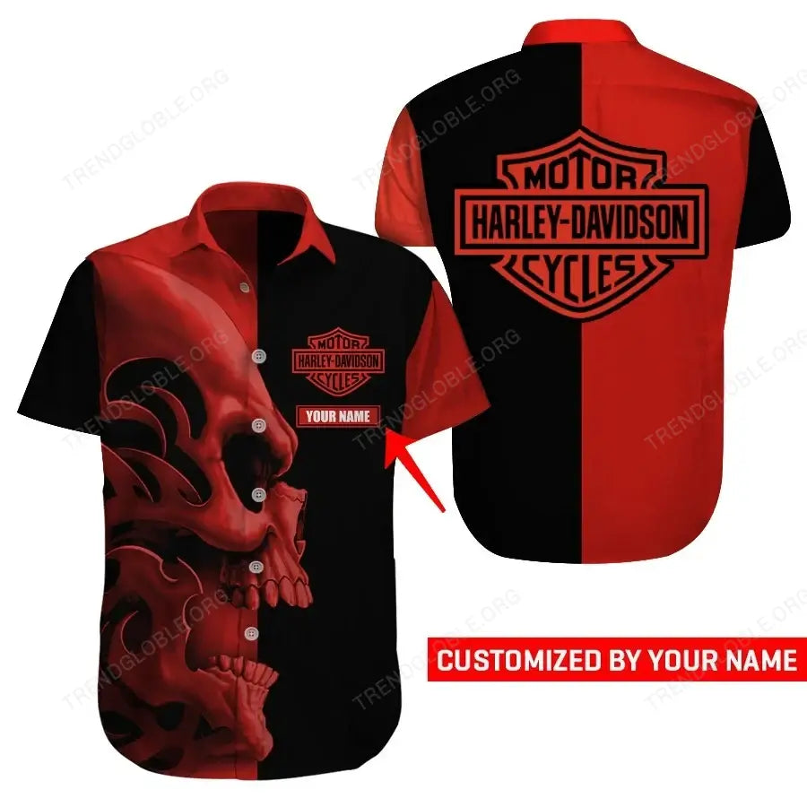 HD Short Sleeve Shirts Custom Name D38