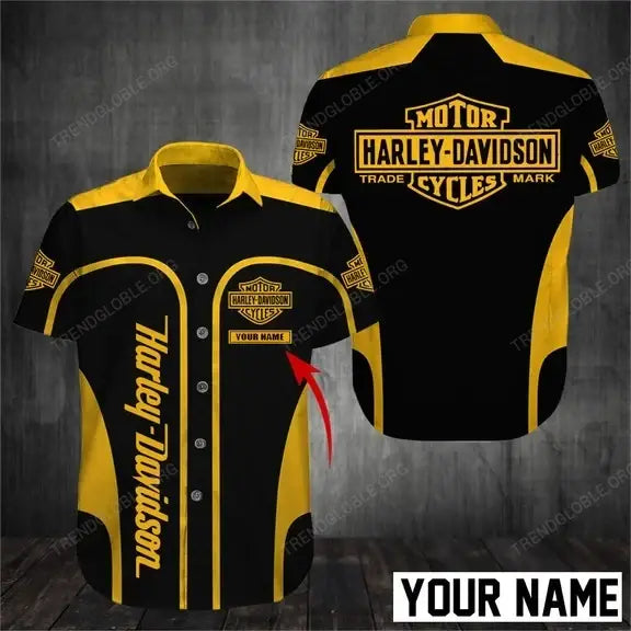 HD Short Sleeve Shirts Custom Name D35
