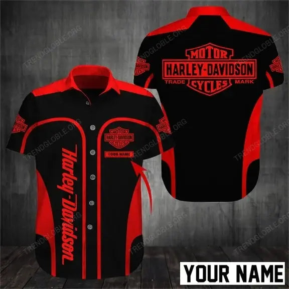 HD Short Sleeve Shirts Custom Name D35