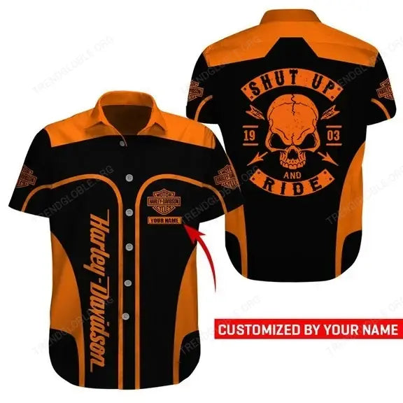 HD Short Sleeve Shirts Custom Name D33