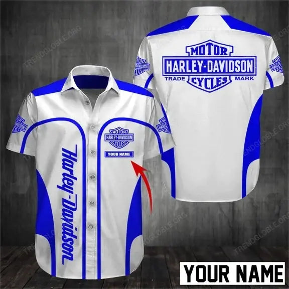 HD Short Sleeve Shirts Custom Name D35