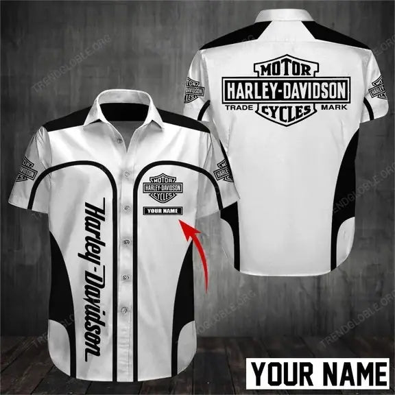 HD Short Sleeve Shirts Custom Name D35
