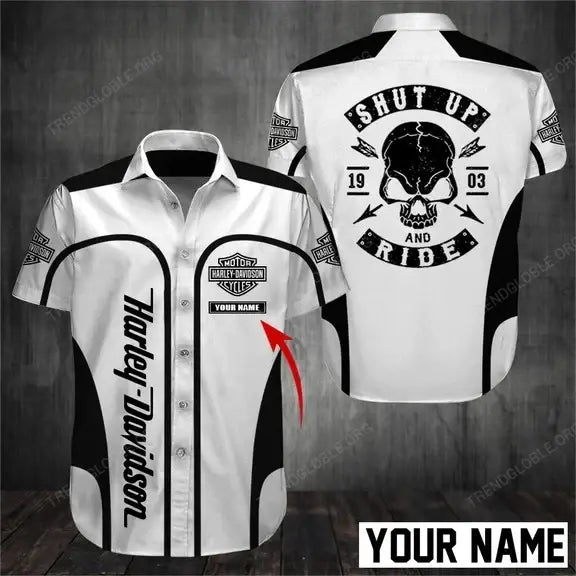 HD Short Sleeve Shirts Custom Name D33