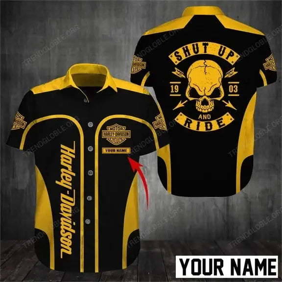 HD Short Sleeve Shirts Custom Name D33
