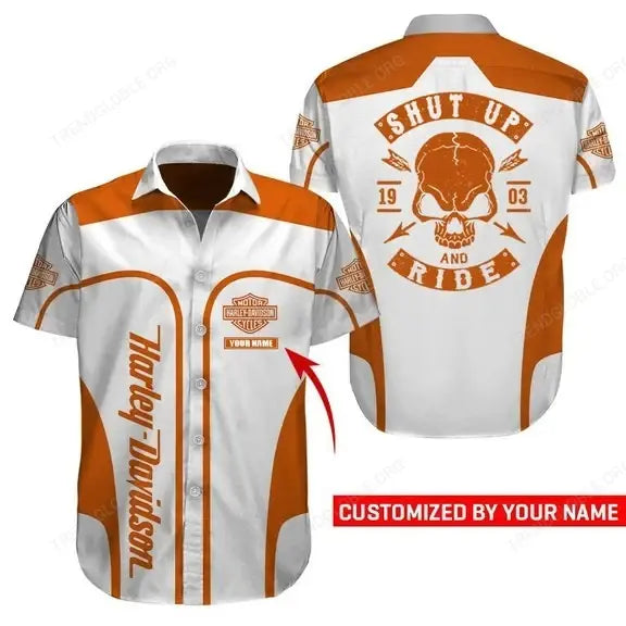 HD Short Sleeve Shirts Custom Name D33