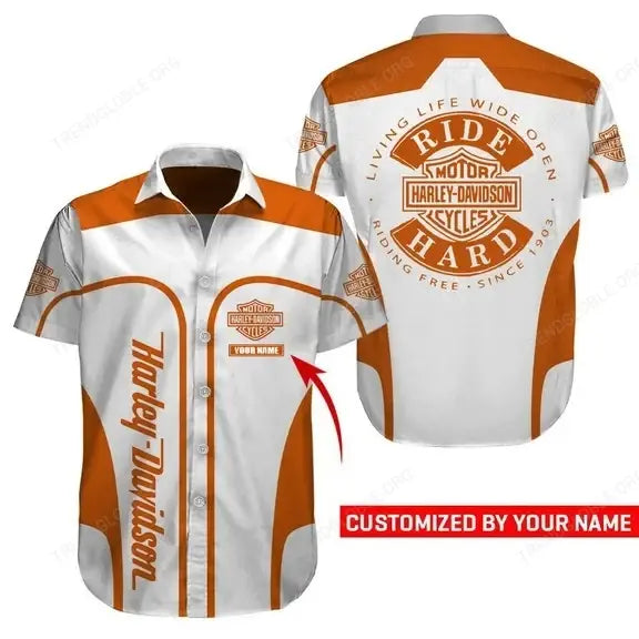 HD Short Sleeve Shirts Custom Name D32