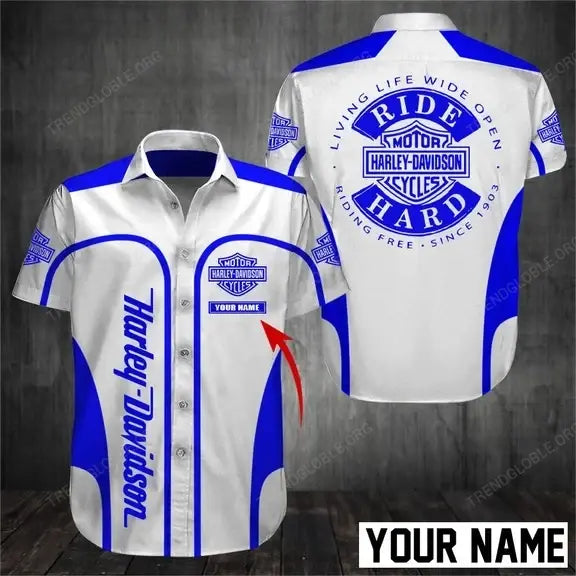 HD Short Sleeve Shirts Custom Name D32