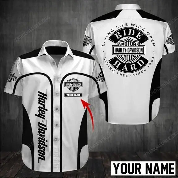 HD Short Sleeve Shirts Custom Name D32