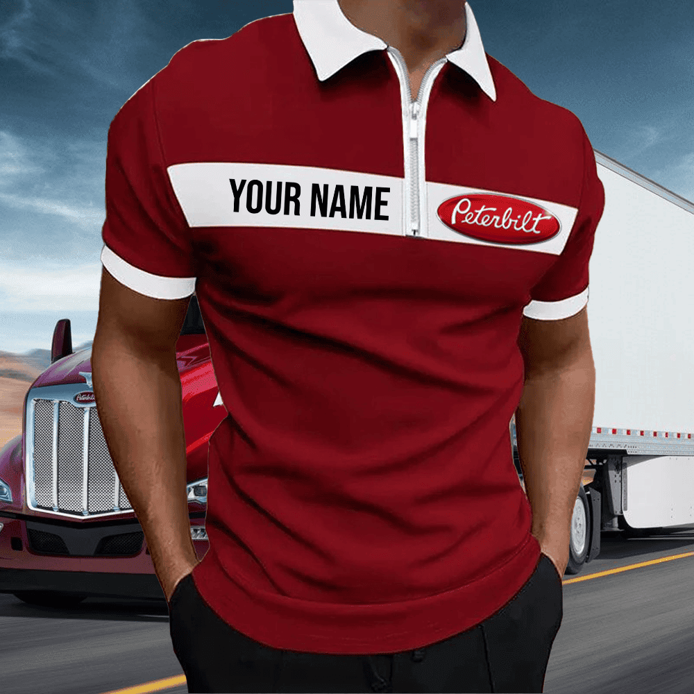 PB Zipper Polo Shirt Custom Name