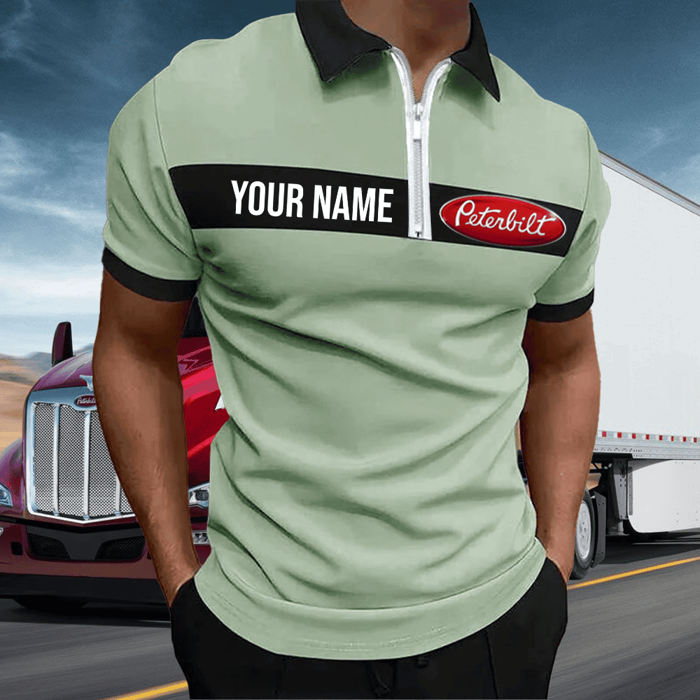 PB Zipper Polo Shirt Custom Name