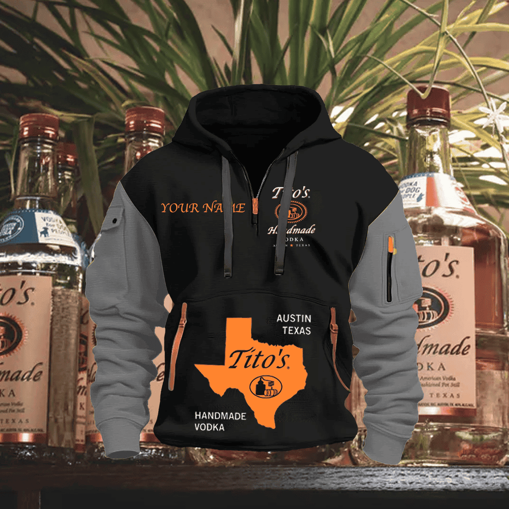 TT FULL PRINT QUATER ZIPPER JACKET