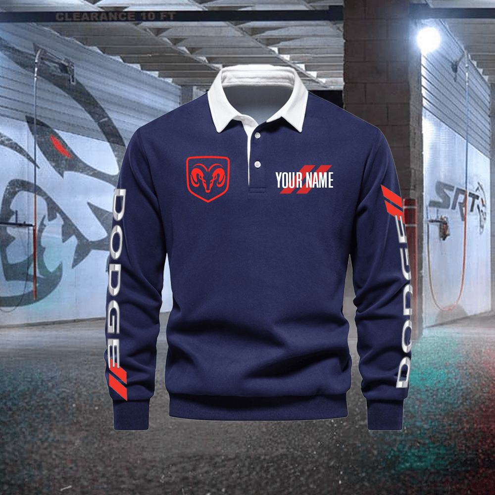DG Custom Name Long Sleeve Polo Shirt
