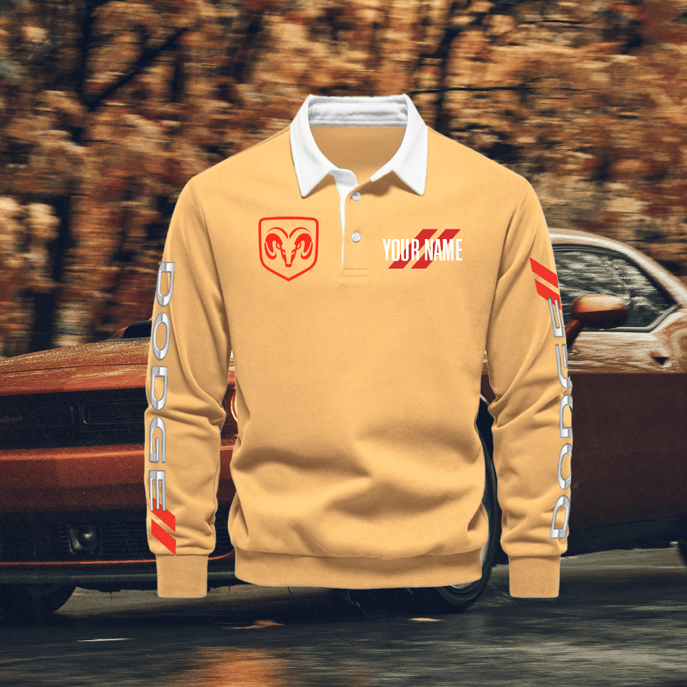 DG Custom Name Long Sleeve Polo Shirt