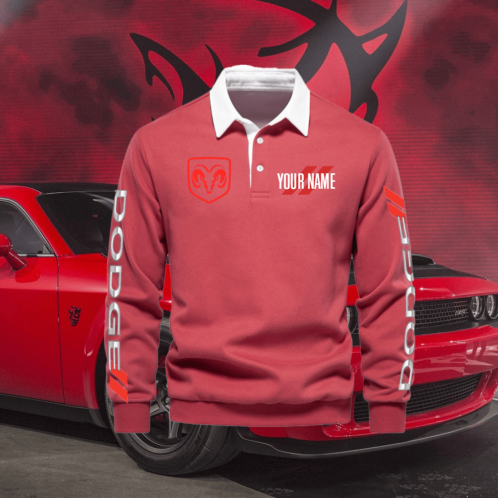 DG Custom Name Long Sleeve Polo Shirt