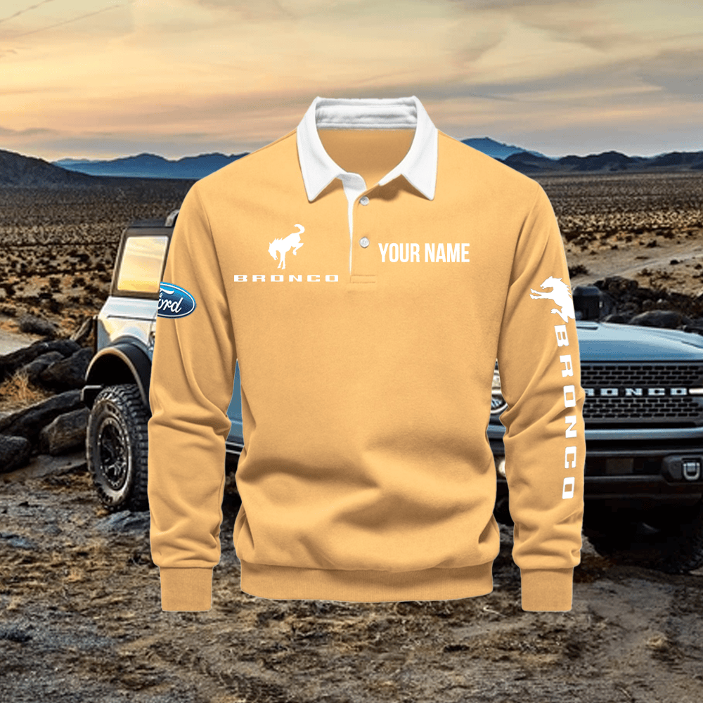 FD BR Long Sleeve Polo Shirt