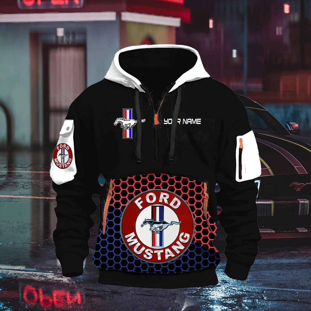 MT 3 Custom Name Quater Zipper Hoodie