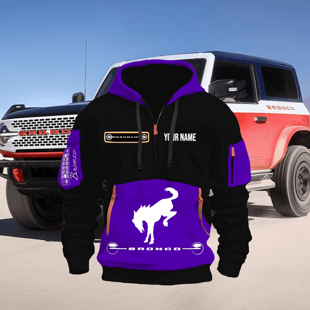 FD BR Custom Name Quarter Zipper Hoodie