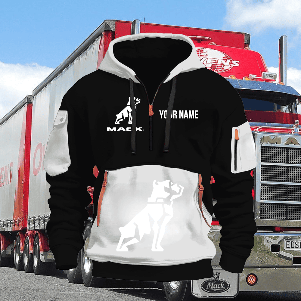 MK Custom Name Quarter Zipper Hoodie