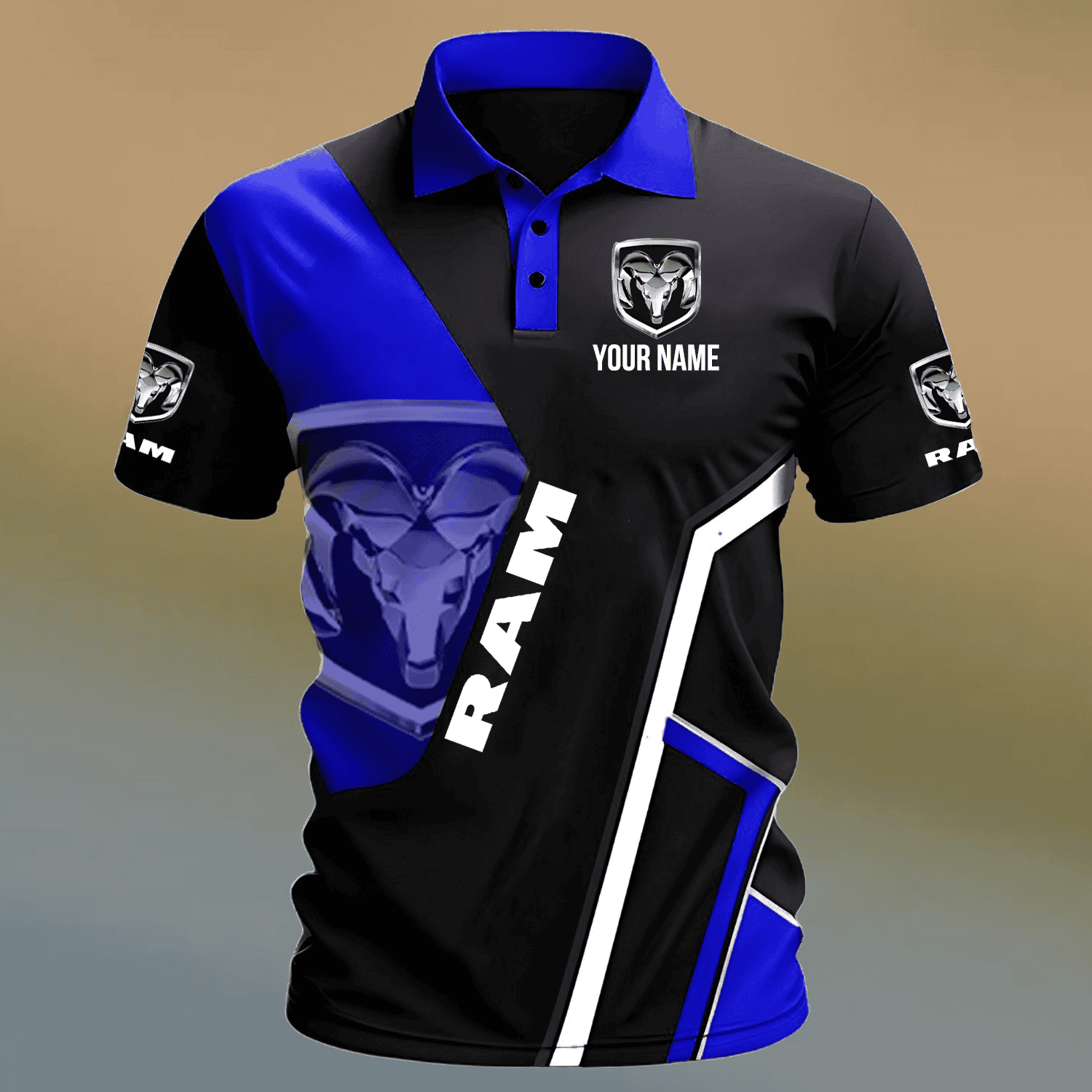 Ram custom name Polo Shirts
