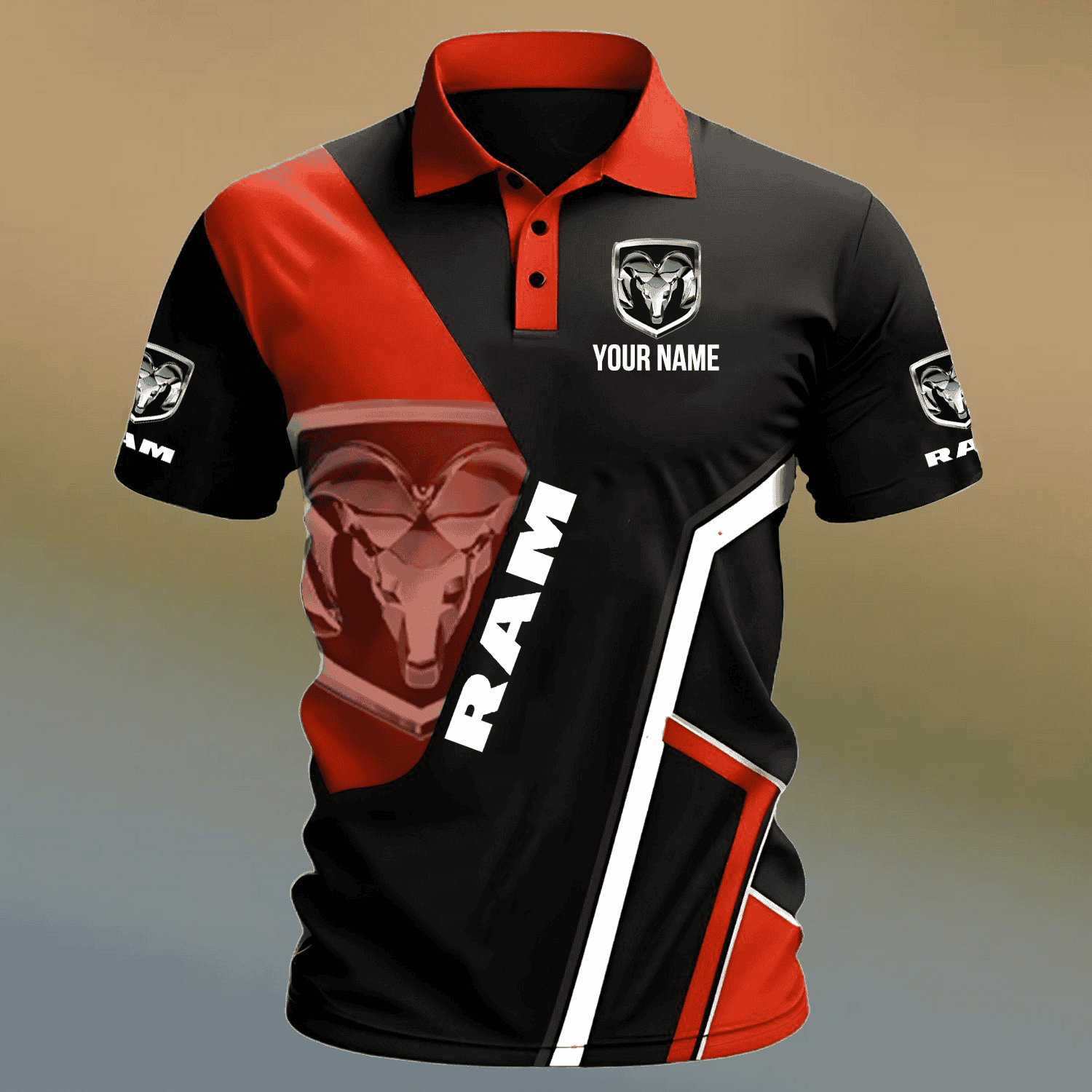 Ram custom name Polo Shirts