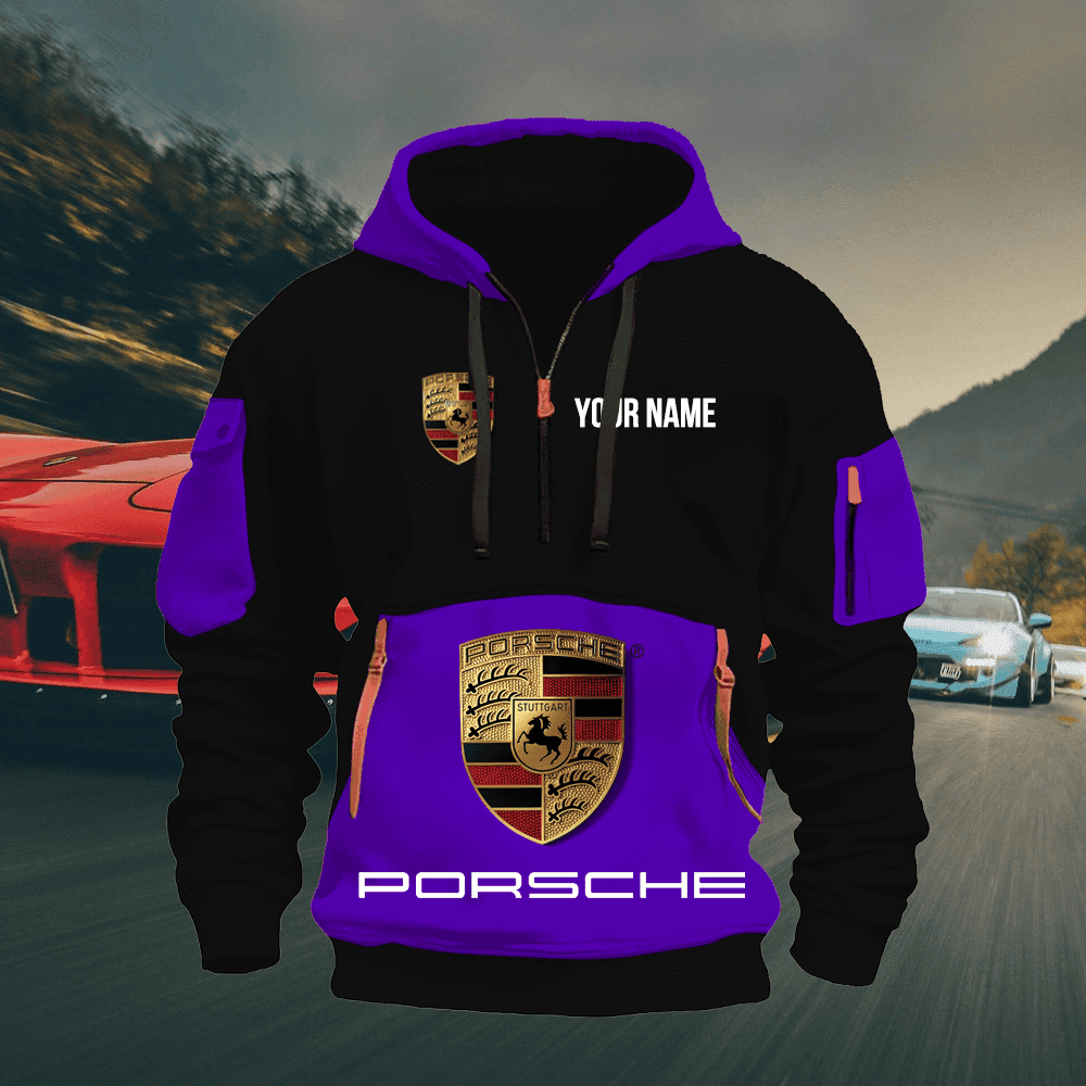 PC Custom Name Quarter Zipper Hoodie
