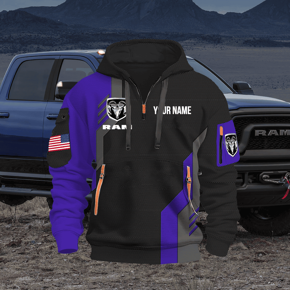 Ram Custom Quarter Zipper Hoodie