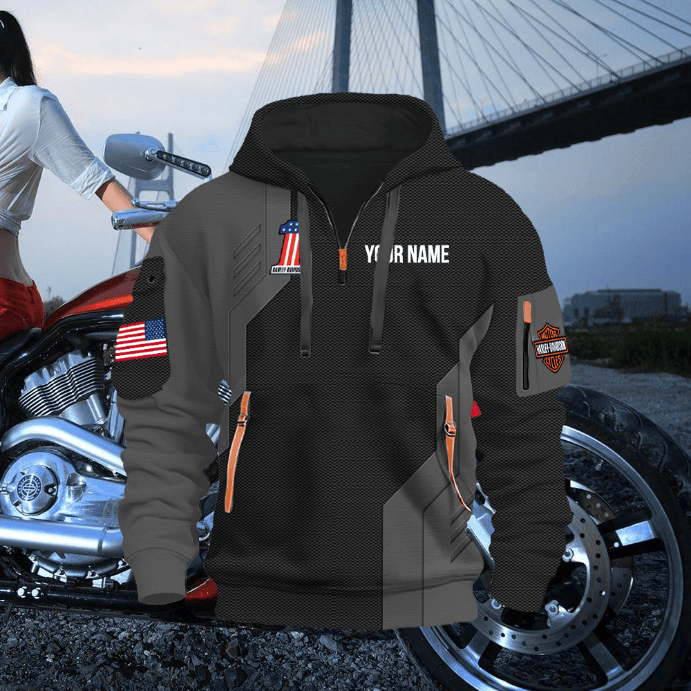HD 2 Custom Quarter Zipper Hoodie