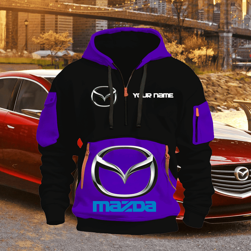 MD Custom Name Quarter Zipper Hoodie