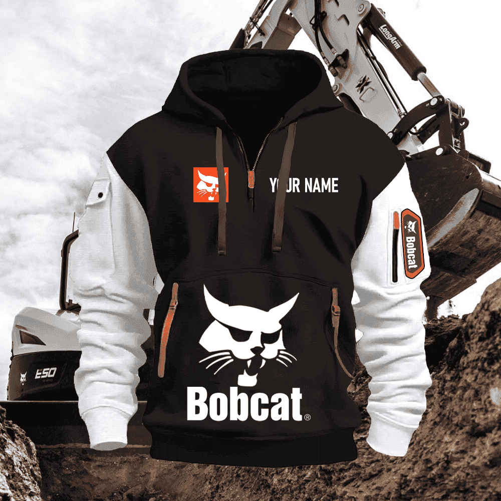 BC PRINT QUATER ZIPPER JACKET
