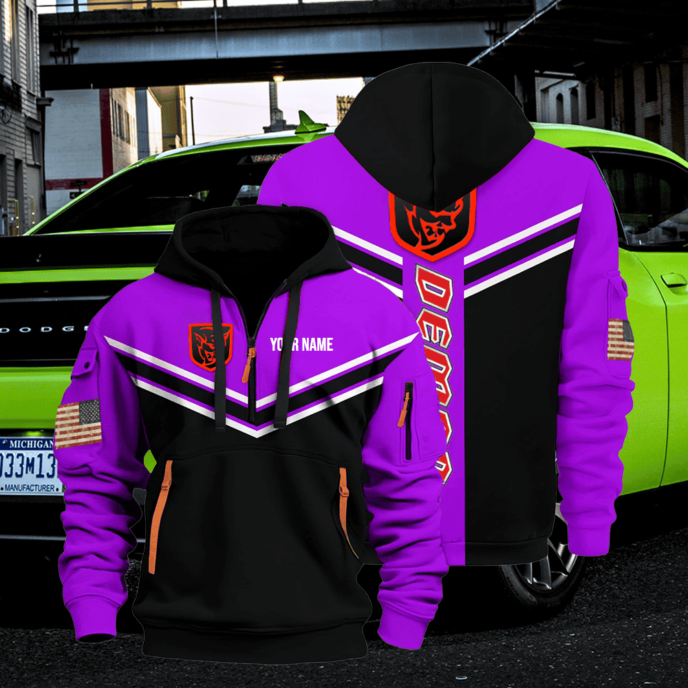 DG DM custom name quarter zipper jacket