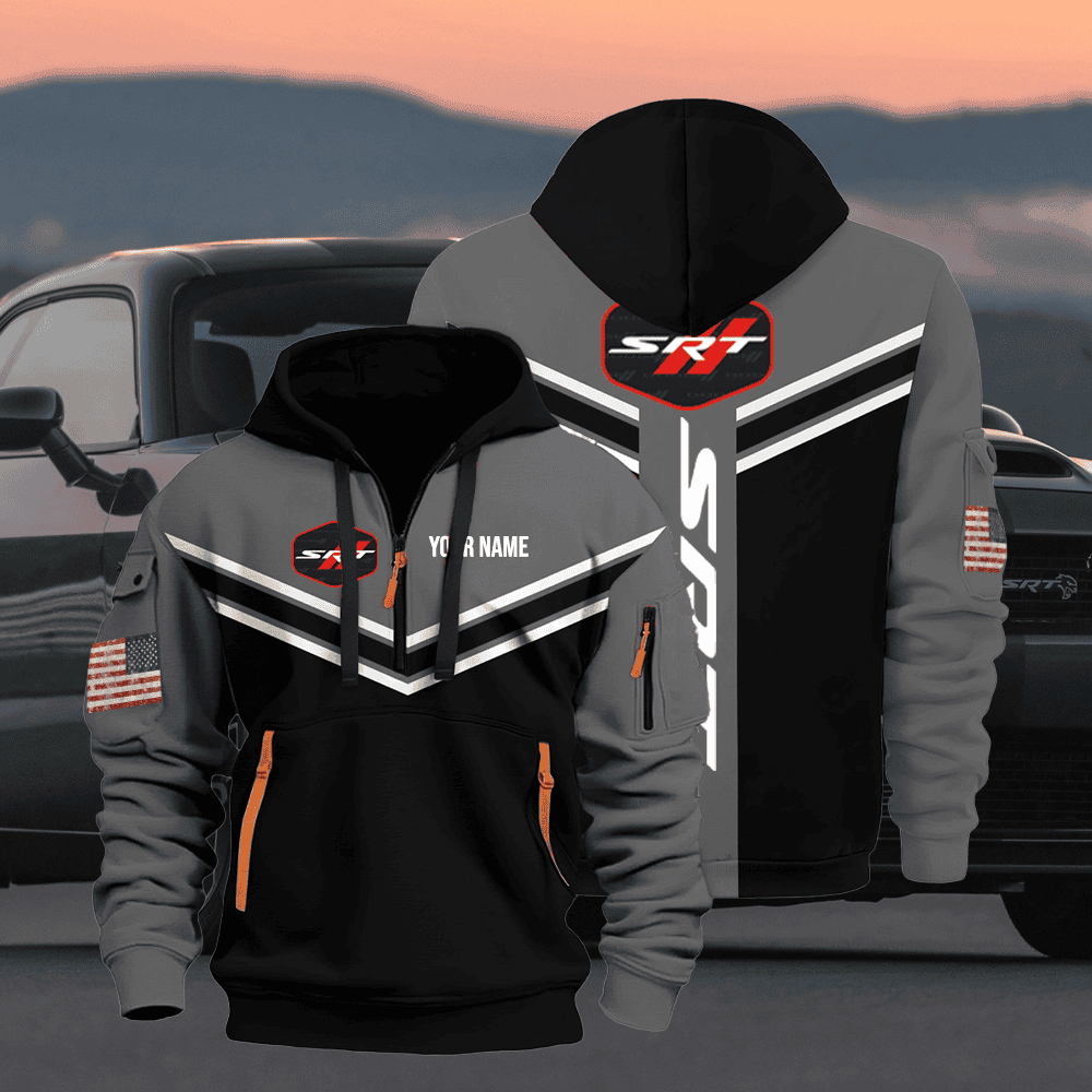 DG SRT custom name quarter zipper jacket